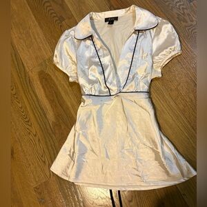 Bwear Cream Satin Top